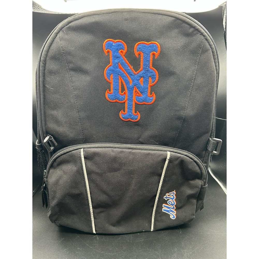 New York Mets Team Backpack Bu Wincraft ‎ Black Mid Sized MLB Gameday